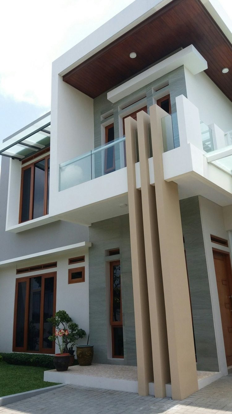 89 Trendy Rumah Minimalis Modern 2 Lantai Tampak Depan Paling Populer di Dunia
