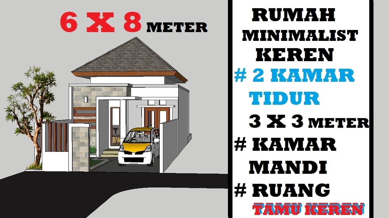 90 Inspirasi Rumah Minimalis 8×8 Terbaru 2020