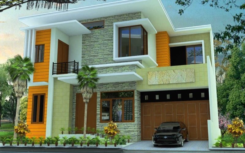 21 Trendy Desain Rumah 2 Lantai Modern Mewah Paling Populer di Dunia