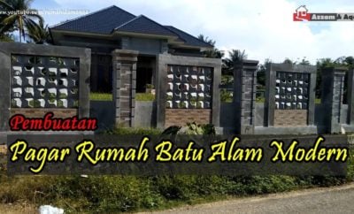 23 Inspirasi Pagar Batu Alam Minimalis Modern Paling Populer di Dunia