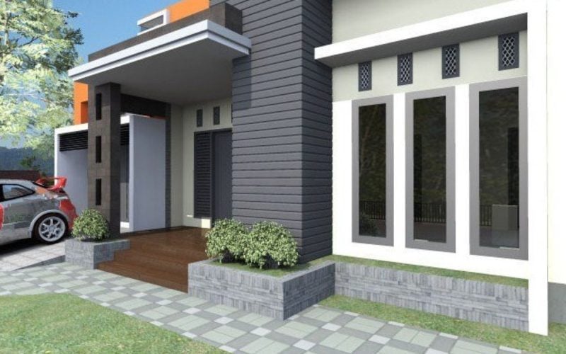 Batu Alam Untuk Tiang  Teras Rumah  Minimalis Arcadia 