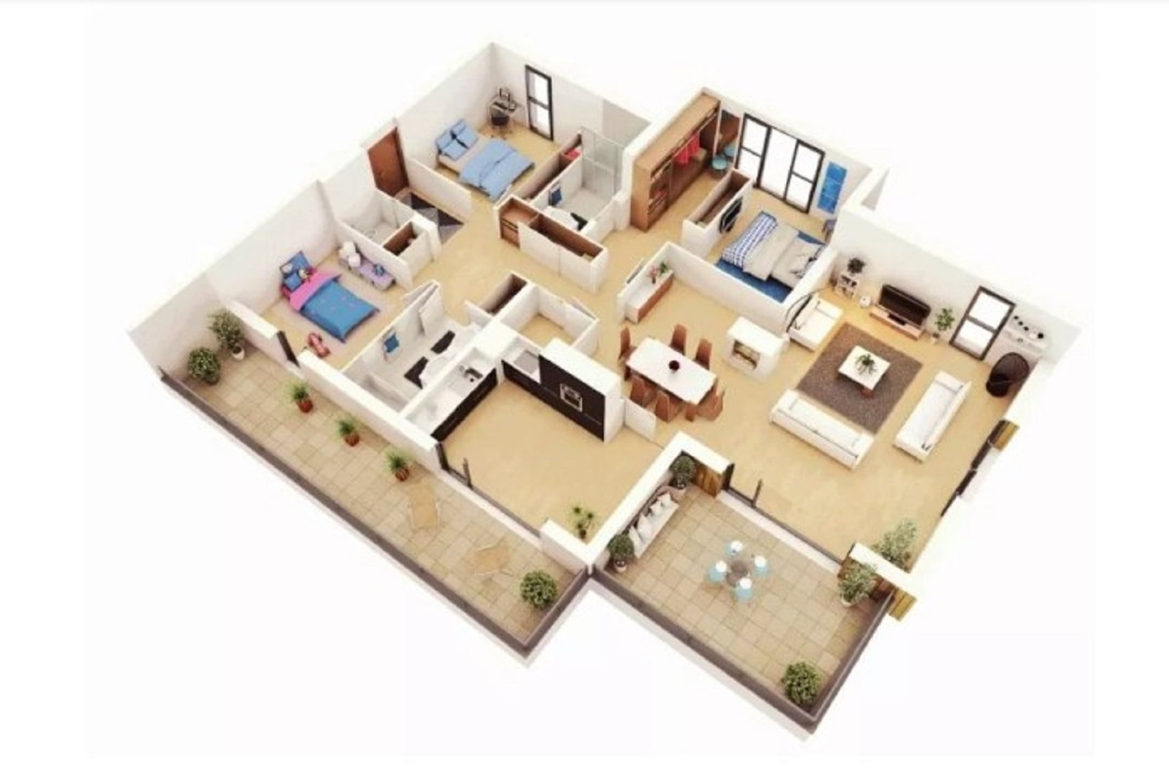 31 Ide Cantik Sketsa Gambar Rumah Minimalis 3 Kamar Tidal Ban Yak Sekat ...
