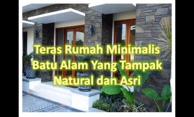 32 Inspirasi Batu Alam Untuk Teras Rumah Minimalis Trend Masa Kini