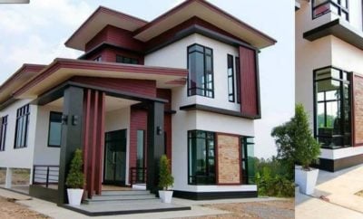 32 Inspirasi Desain Rumah 2 Lantai Modern Minimalis Paling Terkenal