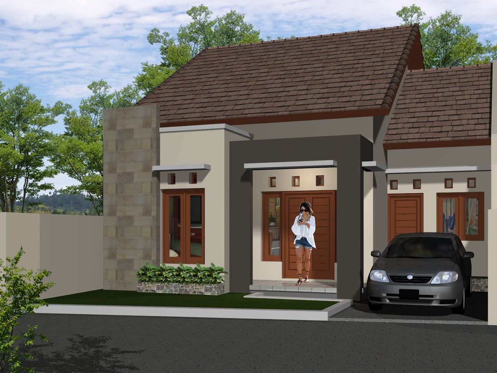 Desain Teras Rumah 1 Lantai Arcadia Design Architect