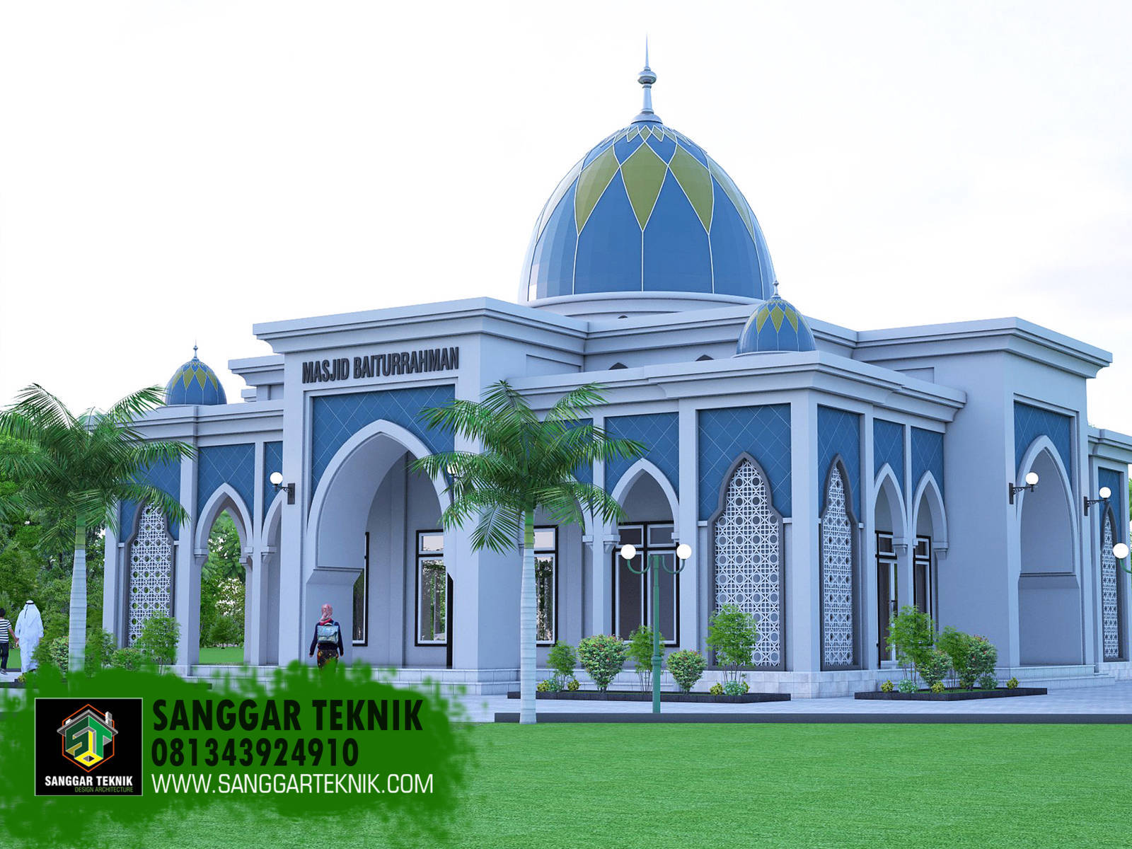 27 Gambar Desain Teras Masjid Trend Masa Kini
