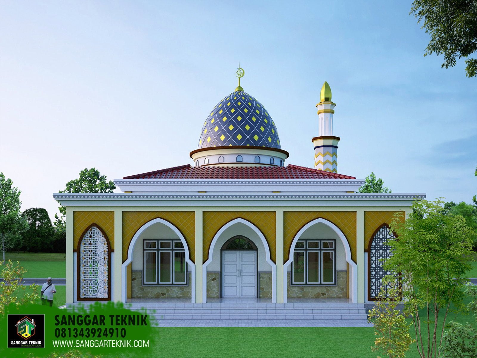30 Ide Cantik Desain Teras Masjid Paling Terkenal