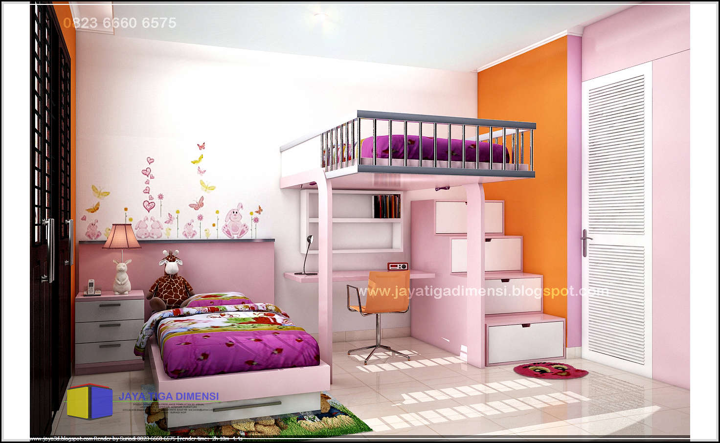 28 Desain kamar tidur remaja perempuan