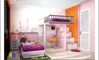 37 Gambar Desain Kamar Tidur Anak Remaja Perempuan Modern Warna Biru Paling Populer di Dunia