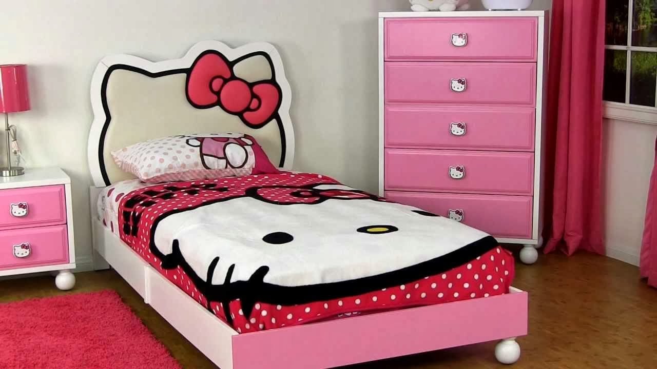 38 Ragam Seni Desain Kamar Tidur Anak Perempuan Hello Kitty Terlengkap