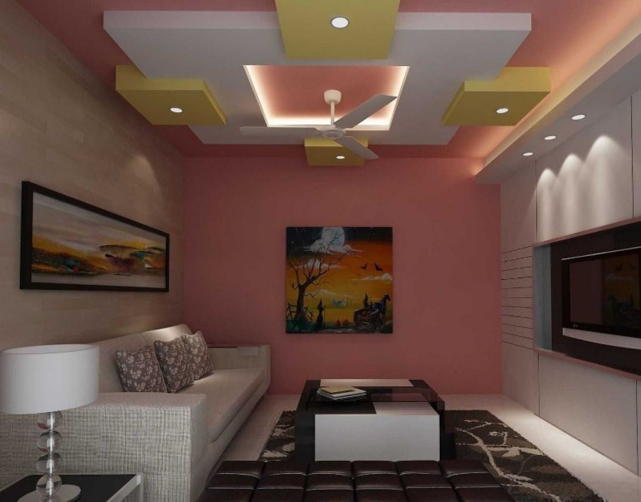 41 New Desain Plafon Ruang Tamu Minimalis Ukuran 3x3  Istimewa Banget Arcadia Design Architect