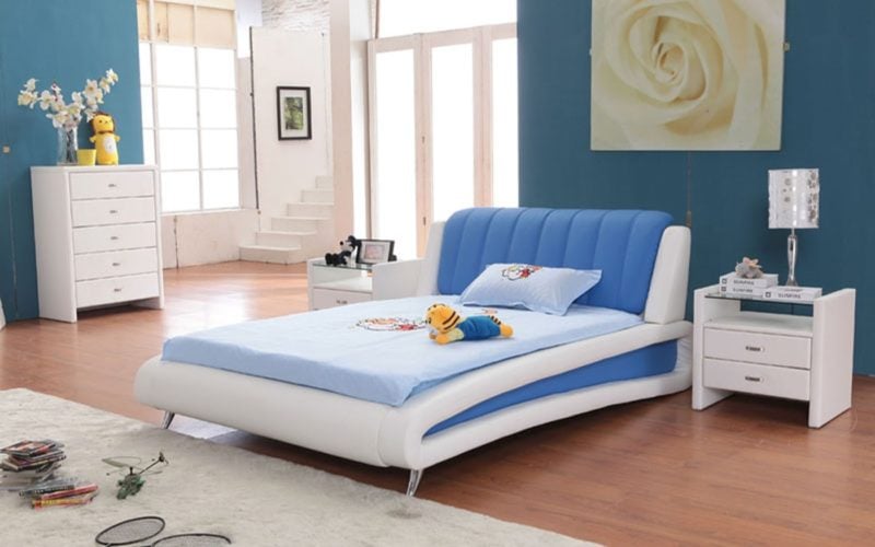 44 Gambar Desain Kamar Tidur Warna Biru Paling Populer di Dunia