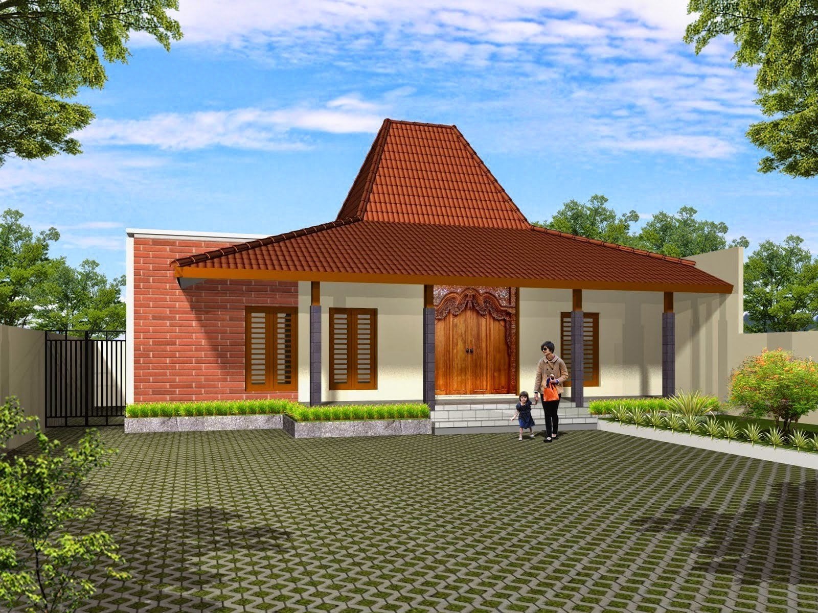 51 Kumpulan Desain Teras Rumah Jawa Paling Populer di Dunia