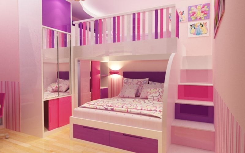 53 Ragam Seni Desain Interior Kamar Tidur Anak Perempuan Yang Belum Banyak Diketahui