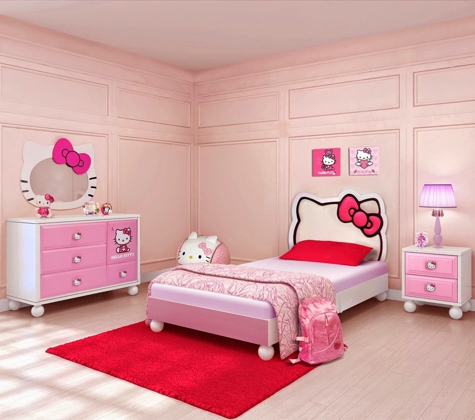 55 Kumpulan Desain Kamar Tidur Hello Kitty Untuk Dewasa Paling Populer di Dunia