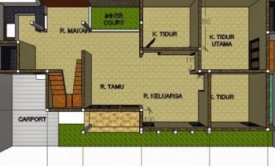 57 Ragam Seni Desain Rumah 8x10 3 Kamar Tidur Paling Populer di Dunia