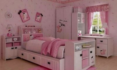 59 New Desain Kamar Tidur Anak Hello Kitty Paling Terkenal