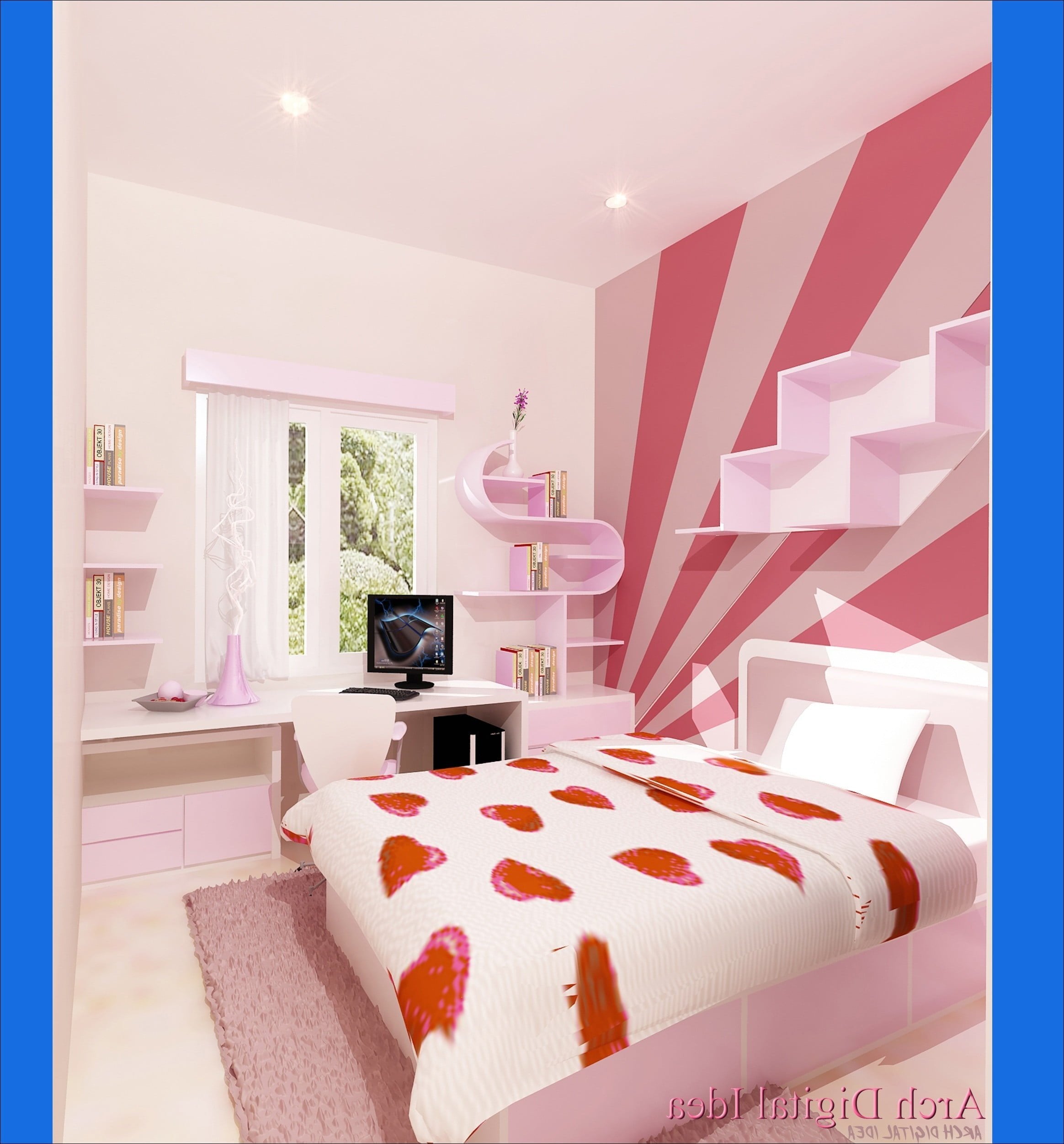 68 Ide Cantik Desain Kamar Tidur Warna Pink Istimewa Banget