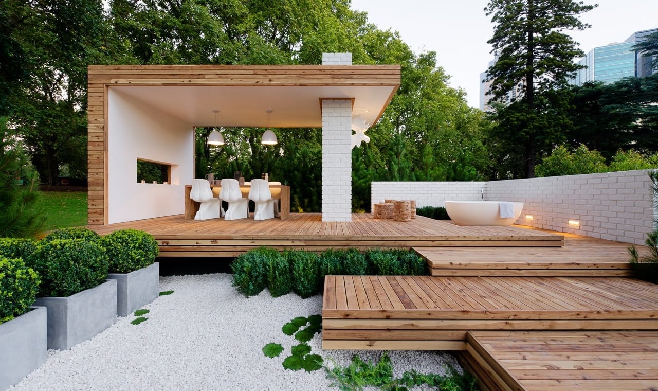 70 Ide Cantik Desain Ruang Tamu Outdoor Minimalis Trend Masa Kini