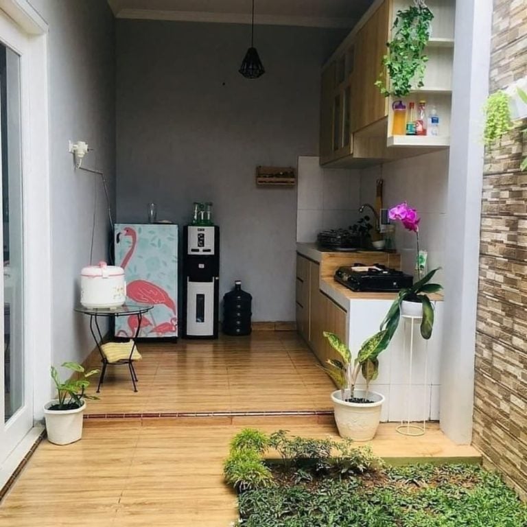 Desain Dapur Minimalis Terbuka Dibelakang Rumah