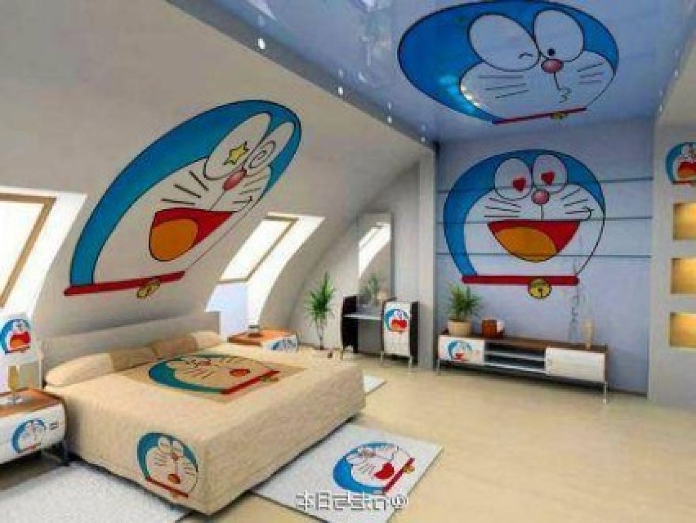 73 New Desain Kamar Tidur Doraemon Trend Masa Kini