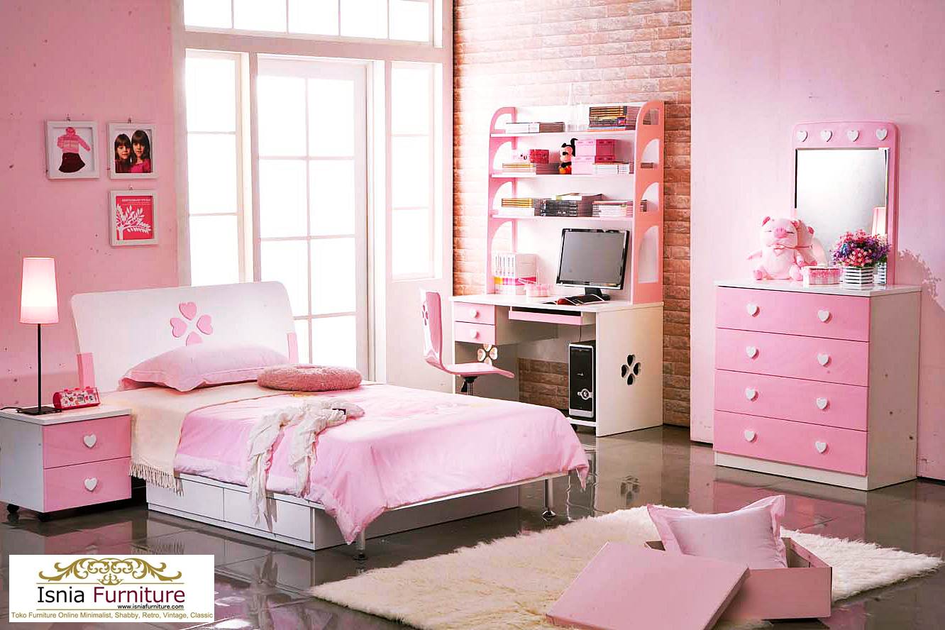 73 Ragam Seni Desain Kamar Tidur Anak Remaja Perempuan Modern Warna Pink Paling Terkenal