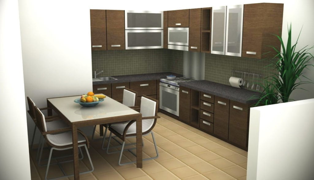 Desain Dapur Plus Ruang Makan