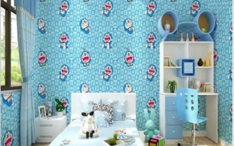 88 Ragam Seni Desain Kamar Tidur Anak Remaja Perempuan Modern Warna Biru Doraemon Trend Masa Kini