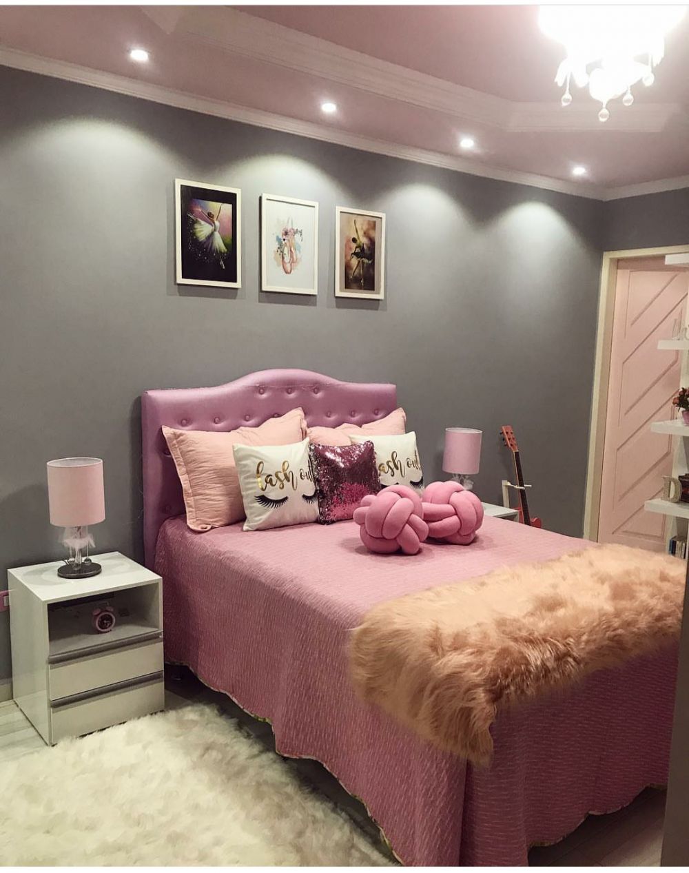 12 Populer Desain Interior Kamar Tidur Warna Pink Paling Terkenal