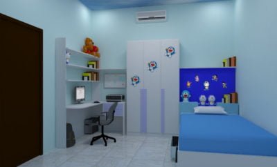 18 Gambar Desain Kamar Minimalis Doraemon Istimewa Banget