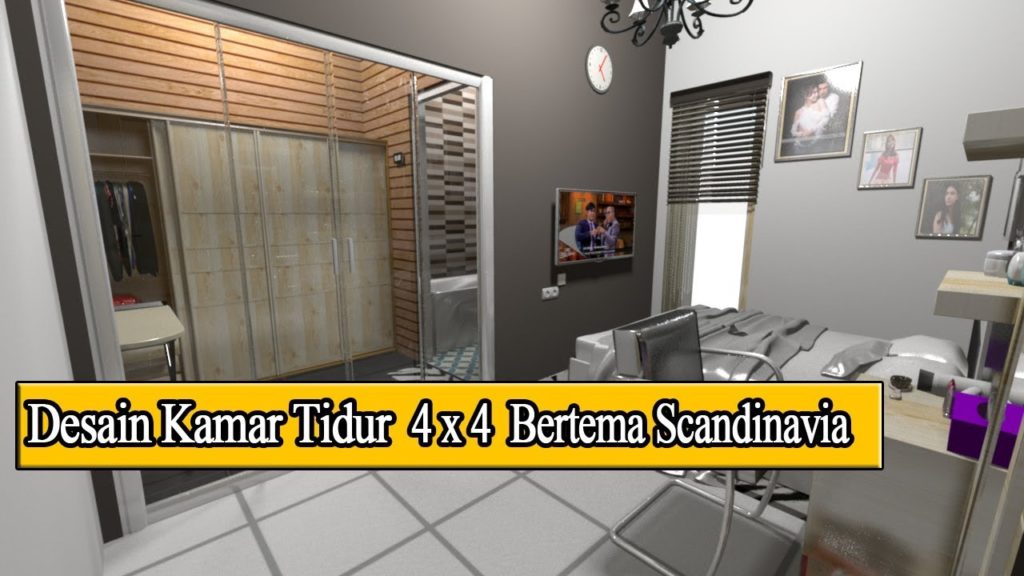 Desain Kamar Minimalis 4x4