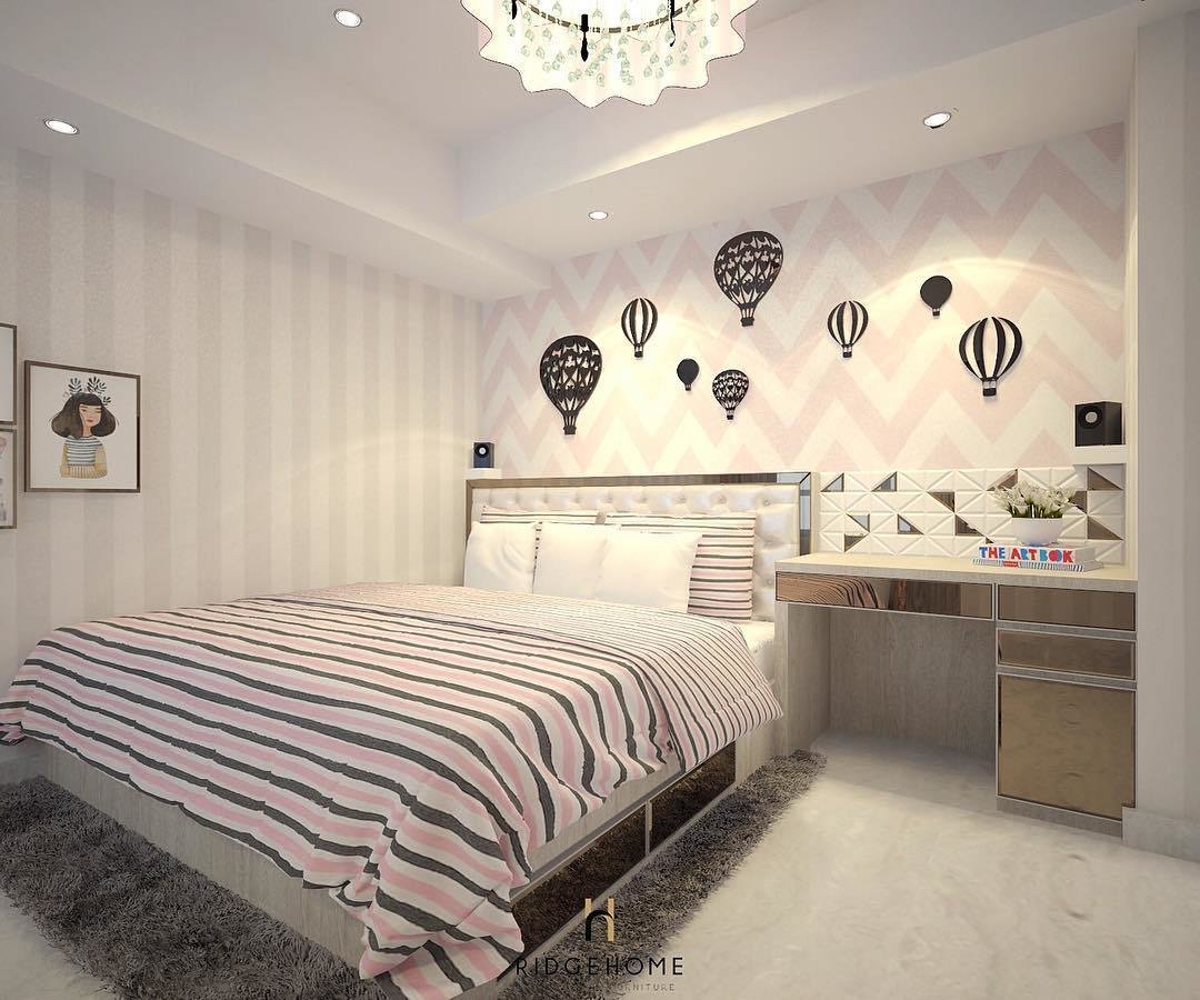 27 Gambar Desain Dinding Kamar Tidur Remaja Paling Terkenal