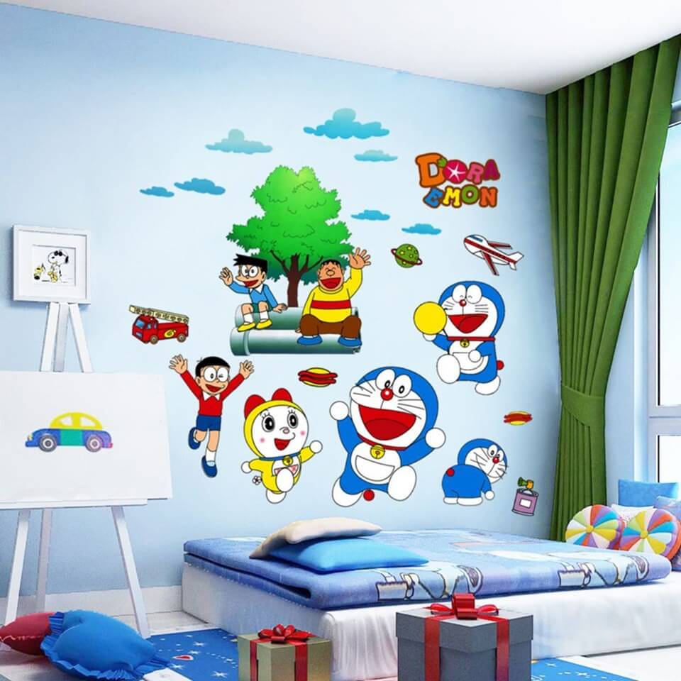 28 Ragam Seni Dekorasi Kamar Tidur Gambar Doraemon Paling Banyak di Cari