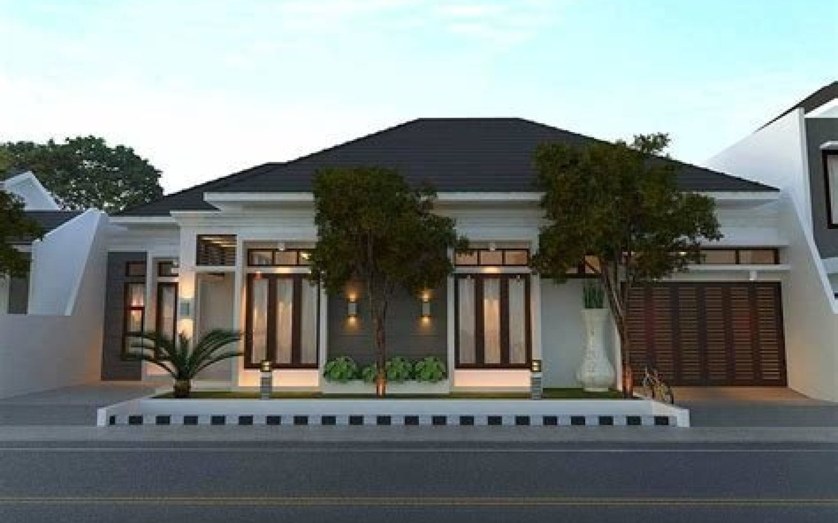 30 Ide Cantik Desain Lantai Teras Depan Rumah Paling Terkenal