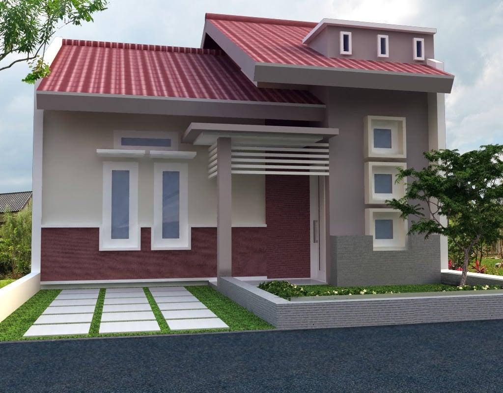 34 Ide Cantik Desain Teras Depan Pintu Samping Kreatif Deh