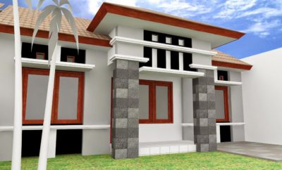 34 Trendy Desain Teras Rumah Pintu Dua Terlengkap