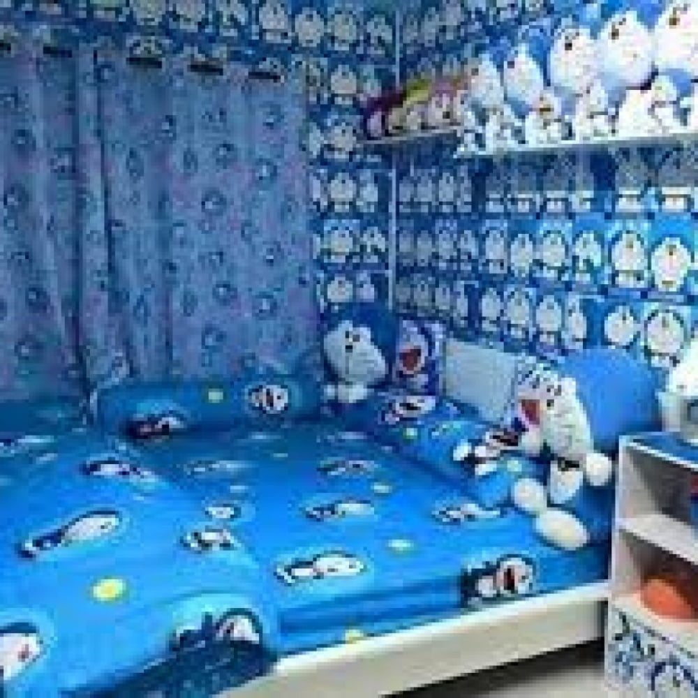 35 Gambar Dekorasi Kamar Tidur Tema Doraemon Istimewa Banget