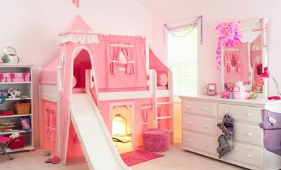 35 Gambar Desain Interior Kamar Tidur Barbie Trend Masa Kini