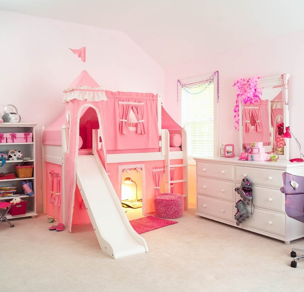 35 Gambar Desain Interior Kamar Tidur Barbie Trend Masa Kini