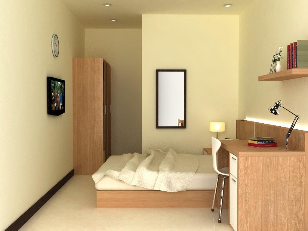 40 Ragam Seni Desain Kamar Tidur Plus Kamar Mandi Dalam Minimalis Paling Terkenal