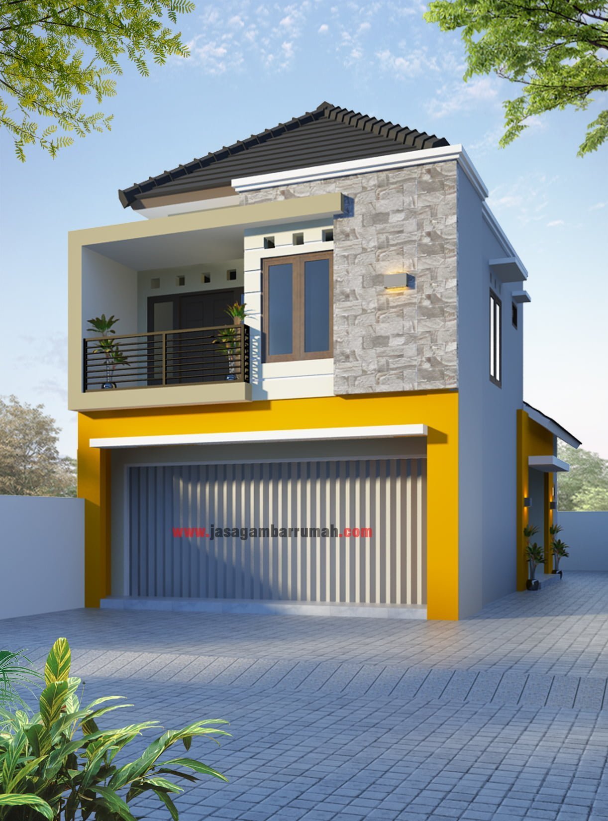 45 Gambar Desain Rumah Ruko Minimalis 2 Lantai Terlengkap