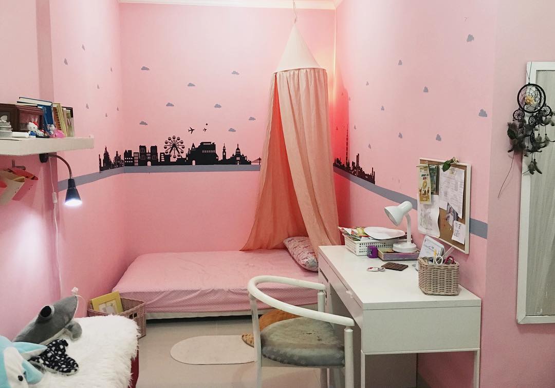 46 Trendy Dekorasi Kamar Tidur Sempit Warna Pink Yang Wajib Kamu Ketahui