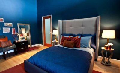 48 New Dekorasi Kamar Tidur Warna Biru Trend Masa Kini