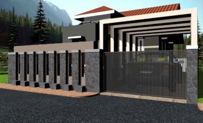 51 Kumpulan Desain Teras Dan Pagar Rumah Minimalis Trend Masa Kini