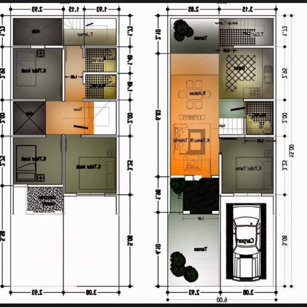 51 Trendy Desain Rumah Minimalis 6x10 Meter Kreatif Deh