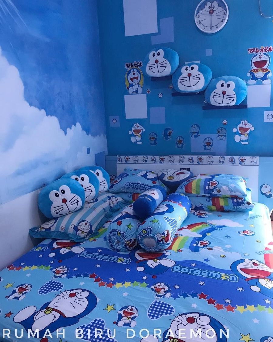 54 Ragam Seni Dekorasi Kamar Tidur Serba Doraemon Istimewa Banget