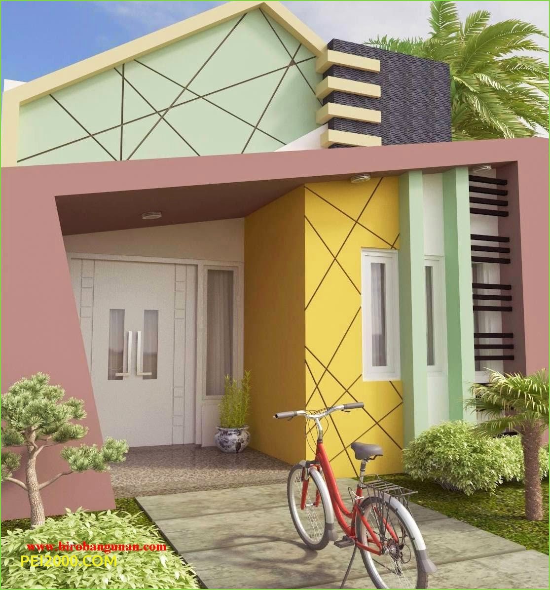 62 New Desain Rumah Minimalis Warna Kuning Kreatif Deh