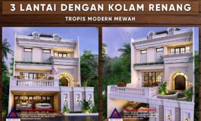 63 Ide Cantik Desain Teras Rumah Ada Kolam Renang Istimewa Banget