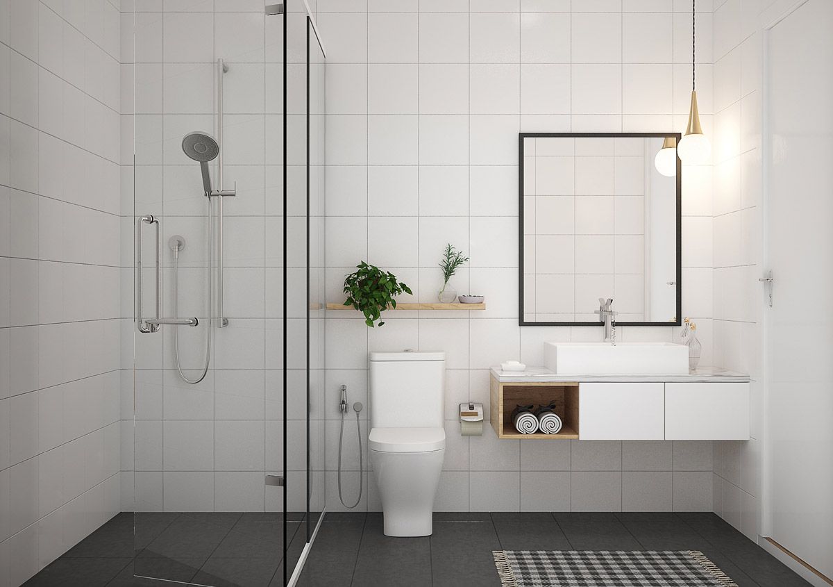 68 Inspirasi Desain Kamar Mandi Minimalis Dengan Shower Paling Terkenal