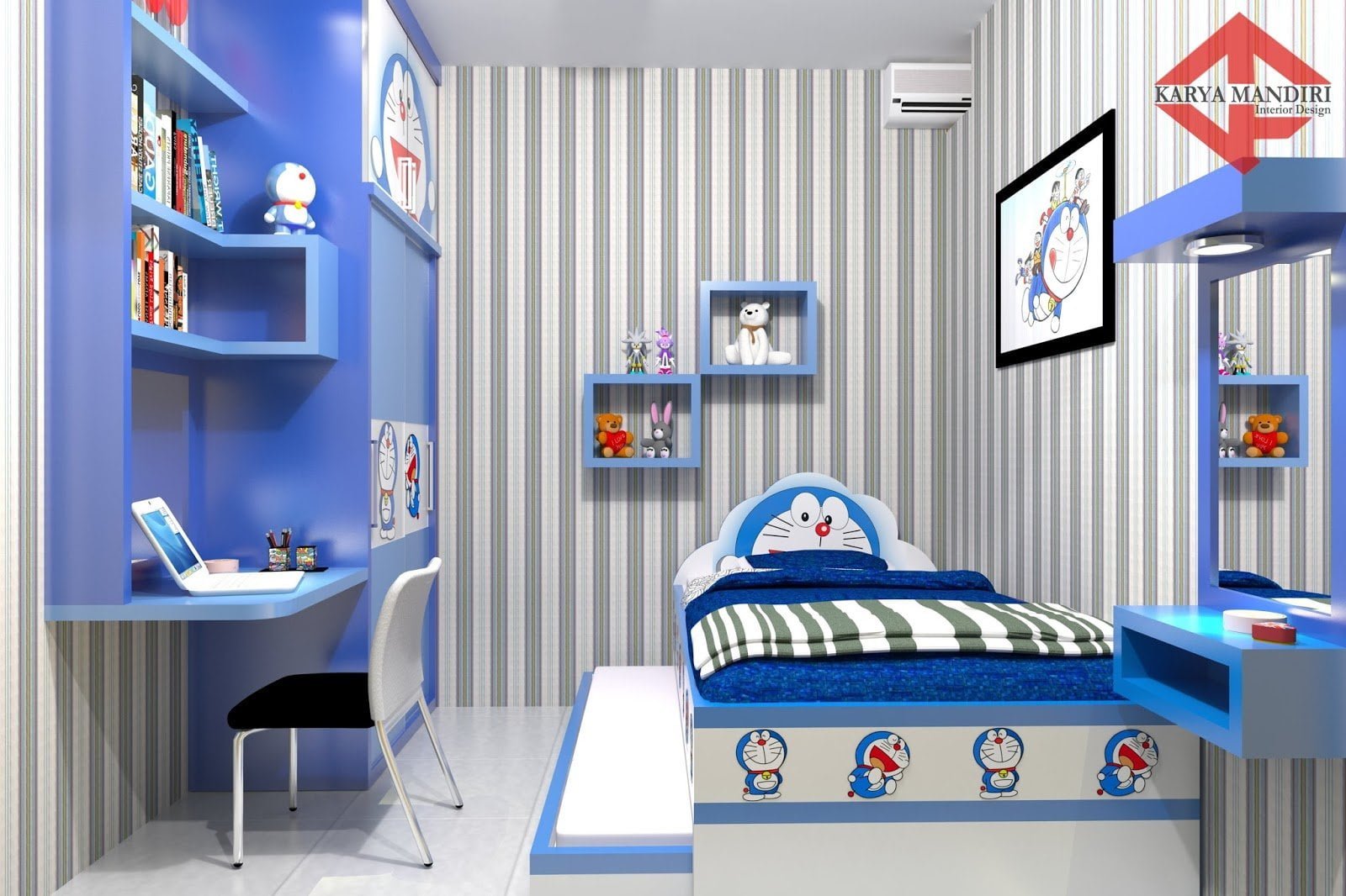 68 Trendy Desain Interior Kamar Tidur Tema Doraemon Istimewa Banget
